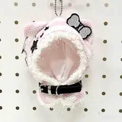 10cm　ぬいぐるみ服　ピンクのポンチョ　ぬい服