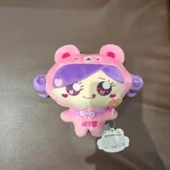 しなクマ マスコットぬいぐるみ　ピンク　475 しなこ