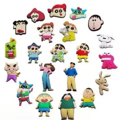 クレヨンしんちゃん　ジビッツチャーム　クロックスサンダルアクセサリー