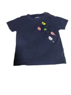 graniphグラニフ　 ネイビー スシロケット Tシャツ　サイズ90