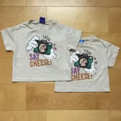 ディズニー 90 100 Tシャツ ミッキー ミニー おそろい