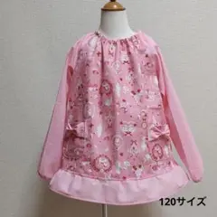 120サイズ スモック アリス柄(ラメ入り)