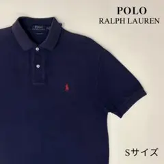 POLO RALPH ネイビー Sサイズ ポロシャツ　ラルフローレン 赤ロゴ