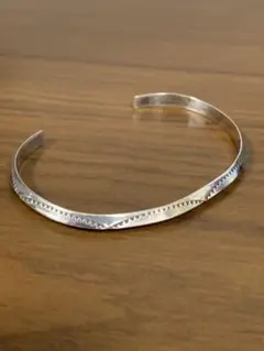 シルバー sterling TAHE インディアンジュエリー　オープンバングル