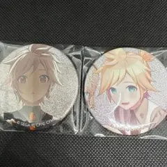 鏡音レン　プロセカ　グリッター缶バッジ　グリ缶　2点