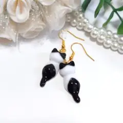 ♥888✨Swing✨JUMP猫さん ピアスorイヤリング