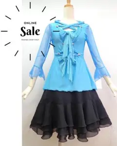 Y5163★SALE!!★M★新品★トップス＆スカート/ドレス☆社交ダンス