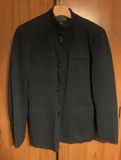 RALPH LAUREN ノーカラージャケット　金具ボタン 90s 80s
