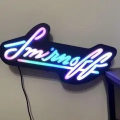 SMIRNOFF LED ネオンサイン 看板　スミノフ　インテリア照明 SMIRNOFF LED ネオンサイン 看板 スミノフ インテリア照明
