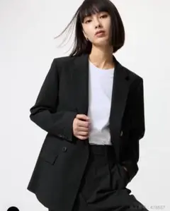 UNIQLO ダブルジャケット　黒　M