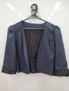 ジャケット ネイビー レエス柄 きれいめ 上品