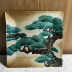 七宝焼飾り皿　松