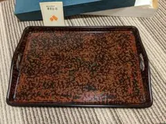 【美品】伝統工芸品 木曽漆器 お盆