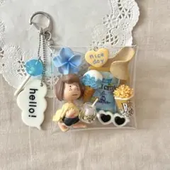 ガチャ詰めポーチ SNOOPY ならぶんです フラ印ミニシャカシャカチャーム