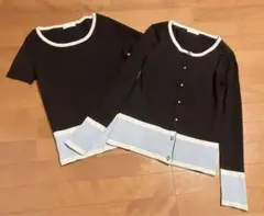TRUDEA アンサンブル 2枚セット　カーディガン　ネイビー