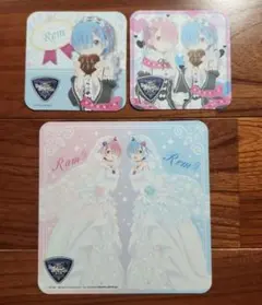 Re:ゼロから始める異世界生活　レム　ラム　カフェ　ウェディング　コースター
