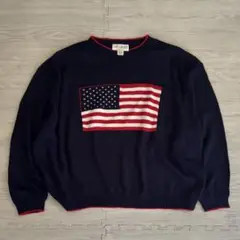 Carly Blake アメリカ国旗ニットセーター