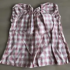 MUJI チェック柄 半袖トップス 90