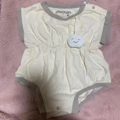 オーガニックコットンロンパース 70 おもちゃ付き