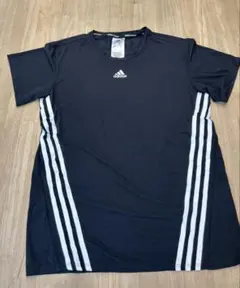adidas 3本ライン トレーニングトップ M黒