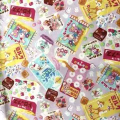はいから横丁♡駄菓子♡カットクロス♡パープル