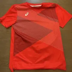 asics Tシャツ　Lサイズ 赤