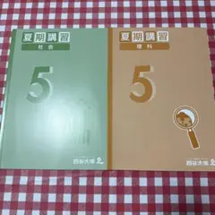 四谷大塚 5年 夏期講習 社会 理科 2冊セット　2025年 新品未使用