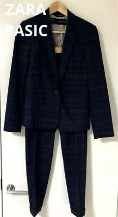 【美品】⭐️ZARA BASIC ⭐️パンツスーツセットアップSサイズベージュ系 m49110125962_1.jpg?1702468043