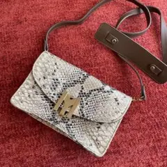 値下げ★MYSUELLY ショルダーバッグ パイソン マイスエリー インポート