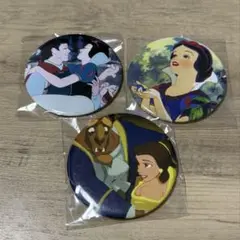 白雪姫 美女と野獣 ベル 缶バッジ3個セット