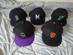 状態良好☆NEWERA( ニューエラ) ベースボールキャップまとめ売り5点セット