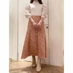 SNIDEL 花柄ロングスカート サイズ1 定価¥12980