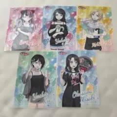 バンドリ ファミマ クリアファイル コンプリート 5枚セット