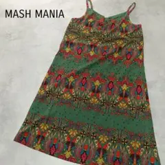 美品 マッシュマニア ノースリーブ ワンピース チュニック ストレッチ M