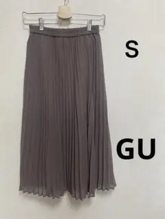 GU ジーユー　プリーツロングスカート　裏地付き　ウエスト全ゴム　Ｓ