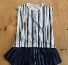 【中古美品】ストライプ半袖ウェア