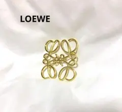 LOEWE アナグラム ブローチ ゴールド