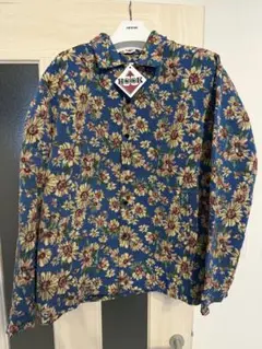 HOOK レトロ調総柄ジャカードコーチジャケット XL