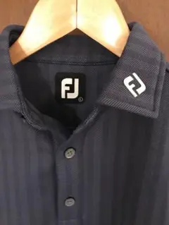 FOOT JOYフットジョイ 長袖ポロシャツ サイズL ネイビー 裏起毛