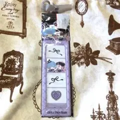 サンリオ　真夜中のメロクロ 4カットフォトキーホルダー リトルツインスターズ③