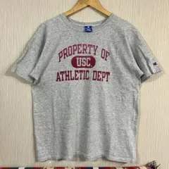 champion '80s 杢グレー　3段　USC カレッジ　南カリフォルニア
