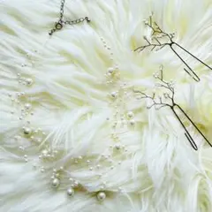 シャワー バブル パール ネックレス 結婚式 お呼ばれ エアリー