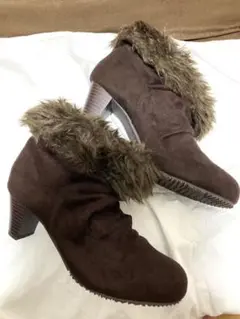 ファーショートブーツ