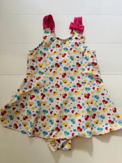 女の子用ワンピース水着 120cm ハート柄