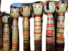 土湯温泉 こけし6体