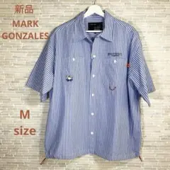 【MARK GONZALES 新品】半袖シャツ 裾ドローコード付 オーバーサイズ