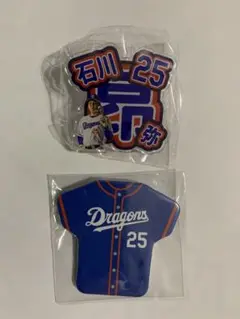 ドラゴンズ　ガチャ　25 石川　バッチ　2つ
