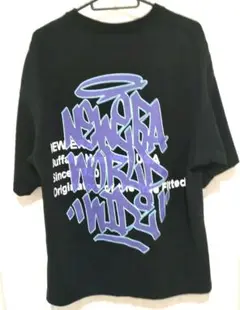 ニューエラ 半袖 オーバーサイズドコットン Tシャツ Graffiti ブラック