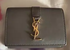 YSL✨三つ折り財布✨gray【正規品】