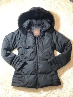 モンクレール MONCLER ダウン サイズ0 茶タグ ファー
